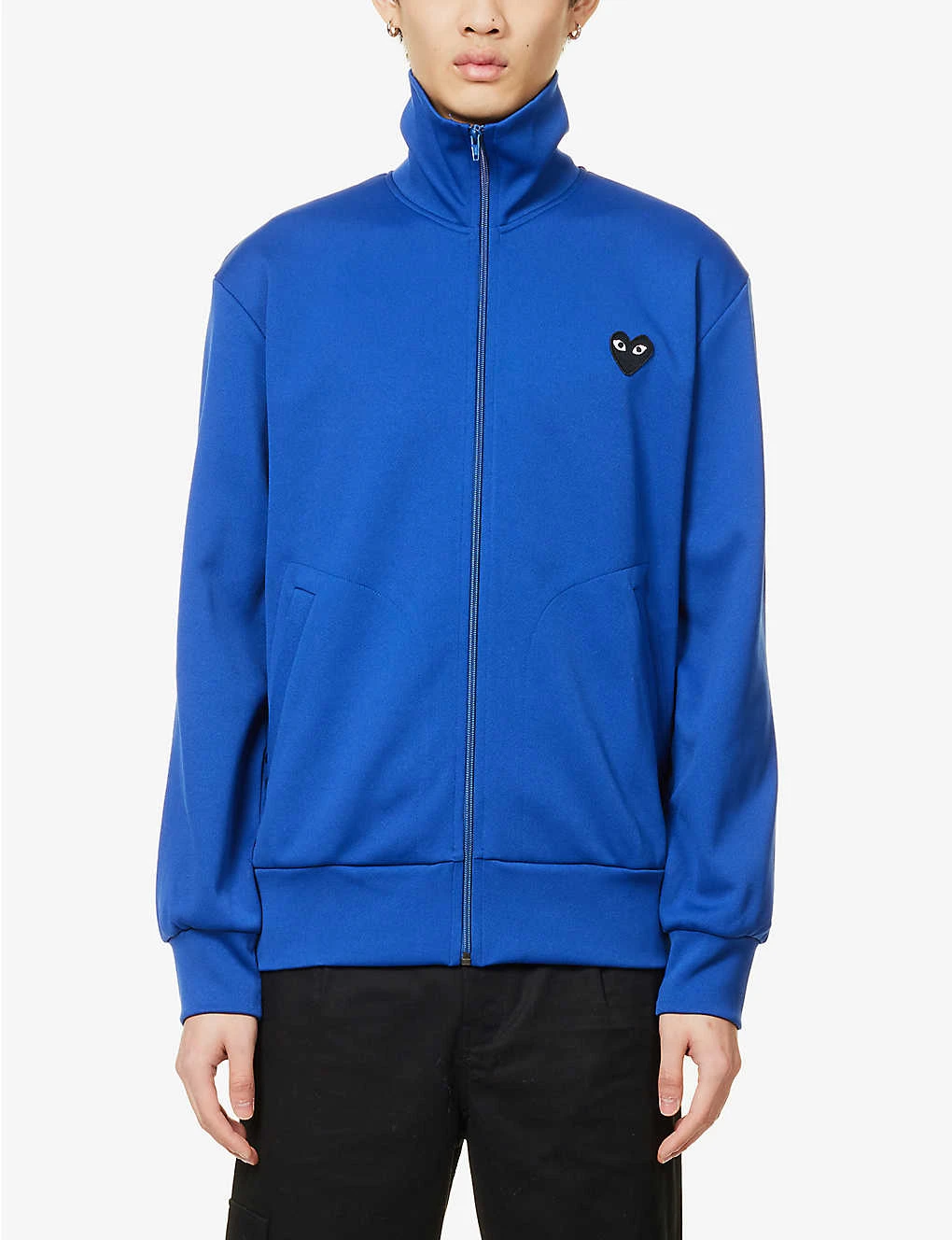 Comme Des Garçons Play Heart-appliqué Jersey Jacket 6 Comme Des Garçons Play Heart-appliqué Jersey Jacket - Image 4