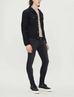 Nudie Jeans Skinny Lin Faded Slim Jeans -Selfidges Launches 362 2001268 113149 WORNBLACK ALT01