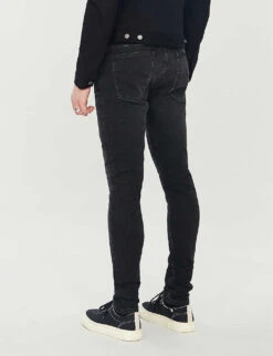 Nudie Jeans Skinny Lin Faded Slim Jeans -Selfidges Launches 362 2001268 113149 WORNBLACK ALT02