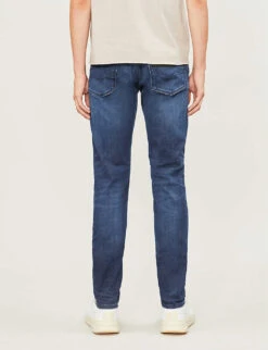 Replay Anbass Hyperflex Clouds Slim Stretch-denim Jeans -Selfidges Launches 362 3000119 M914000661E01 DARKBLUE ALT02