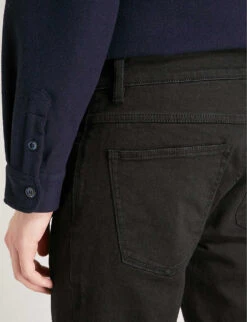 NEUW Slim-fit Tapered Jeans -Selfidges Launches 362 3000979 N32459 FOREVERBLACK ALT05