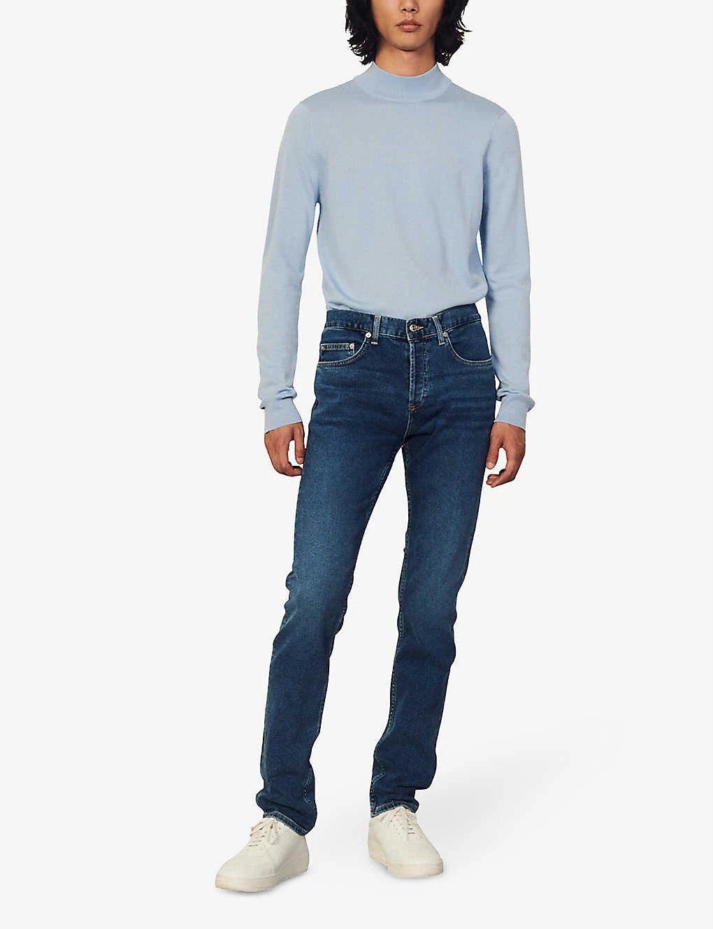 Sandro Slim-fit Tapered Stretch-denim Jeans 4 Sandro Slim-fit Tapered Stretch-denim Jeans - Image 2