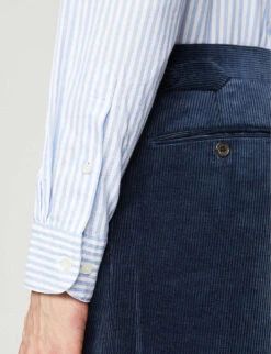 ETON Regular-fit Cotton Shirt -Selfidges Launches 847 10065 937359396 BLUE ALT04