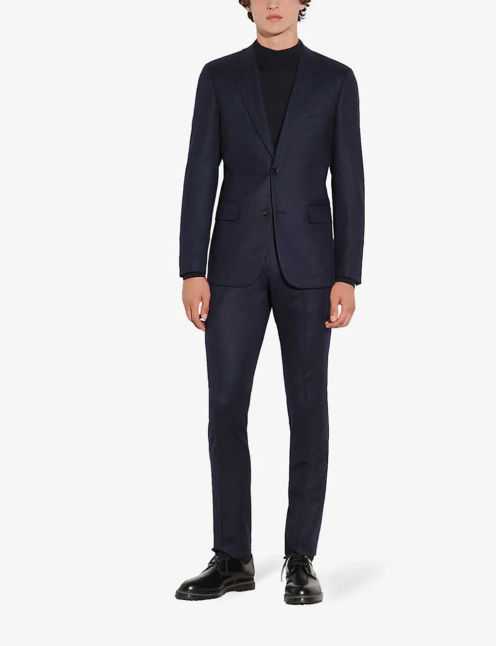 Sandro Single-breasted Wool-flannel Jacket 4 Sandro Single-breasted Wool-flannel Jacket - Image 2