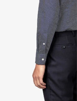 ETON Polka Dot Contemporary-fit Cotton-twill Shirt -Selfidges Launches R03675410 BLUE ALT03