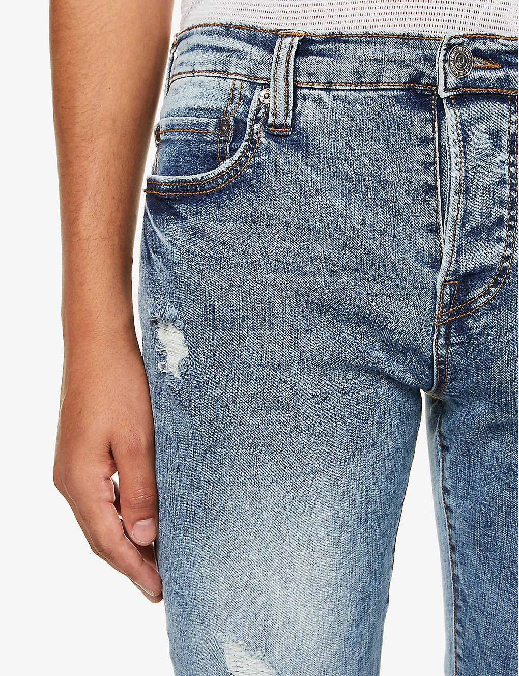 True Religion Rocco Distressed Skinny Jeans 7 True Religion Rocco Distressed Skinny Jeans - Image 5