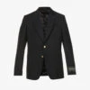 Gucci Firenze Peak-lapel Cotton, Mohair And Wool-blend Blazer 1 Gucci Firenze Peak-lapel Cotton, Mohair And Wool-blend Blazer -Selfidges Launches R03765520 BLACK M