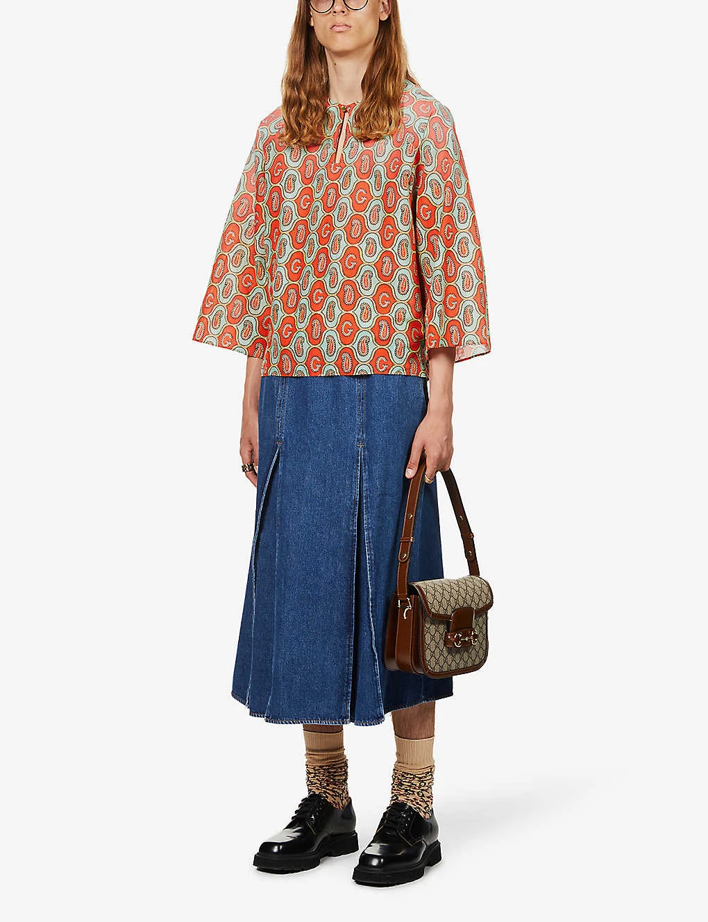 Gucci Paisley-pattern Linen- And Cotton-blend Shirt 3 Gucci Paisley-pattern Linen- And Cotton-blend Shirt - Image 2