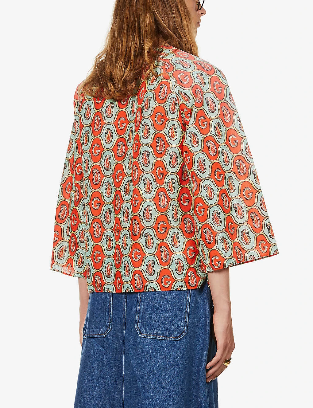 Gucci Paisley-pattern Linen- And Cotton-blend Shirt 5 Gucci Paisley-pattern Linen- And Cotton-blend Shirt - Image 4