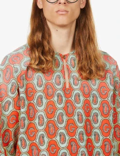 Gucci Paisley-pattern Linen- And Cotton-blend Shirt 10 Gucci Paisley-pattern Linen- And Cotton-blend Shirt -Selfidges Launches R03765540 SPRORANGEALOEMC ALT04
