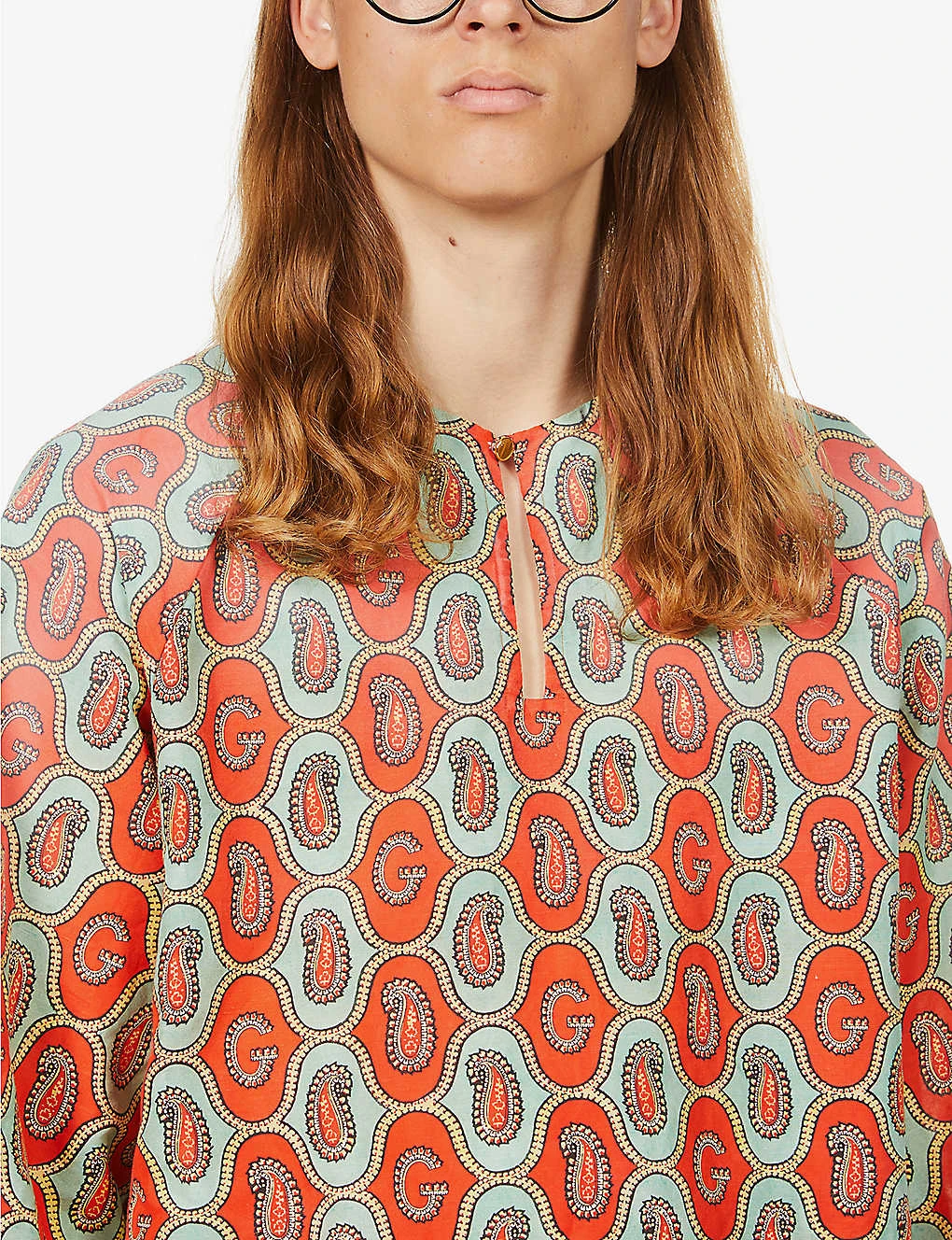 Gucci Paisley-pattern Linen- And Cotton-blend Shirt 6 Gucci Paisley-pattern Linen- And Cotton-blend Shirt - Image 5