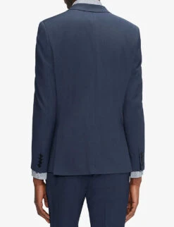 Ted Baker Sinjjs Slim-fit Wool-blend Blazer -Selfidges Launches R03777874 DKBLUE ALT02