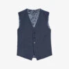 Ted Baker Sinjws Slim-fit Wool-blend Waistcoat -Selfidges Launches R03788856 DKBLUE M