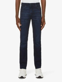 Boss Relaxed-fit Mid-rise Slim-leg Stretch-denim Jeans 11 Boss Relaxed-fit Mid-rise Slim-leg Stretch-denim Jeans -Selfidges Launches R03789409 NAVY ALT02
