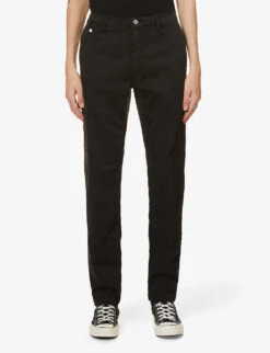 Replay Benni Hyperflex Straight-fit Straight-leg Stretch-denim Chino -Selfidges Launches R03789927 BLACK ALT02