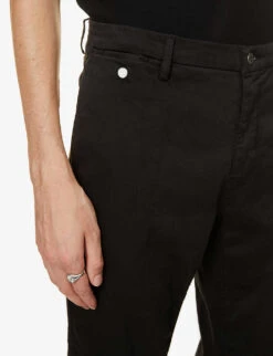Replay Benni Hyperflex Straight-fit Straight-leg Stretch-denim Chino -Selfidges Launches R03789927 BLACK ALT04