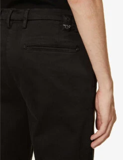 Replay Benni Hyperflex Straight-fit Straight-leg Stretch-denim Chino -Selfidges Launches R03789927 BLACK ALT05