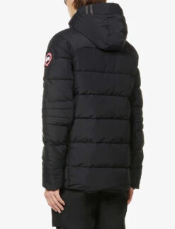 Canada Goose Hybridge Funnel-neck Shell-down Hooded Jacket -Selfidges Launches R03800039 BLACK ALT03