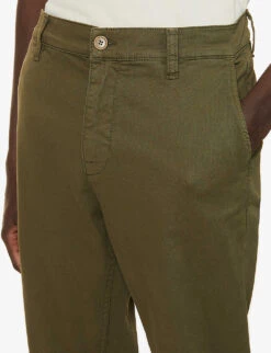 Nudie Jeans Easy Alvin Regular-fit Organic Stretch-cotton Trousers 12 Nudie Jeans Easy Alvin Regular-fit Organic Stretch-cotton Trousers -Selfidges Launches R03802056 OLIVE ALT04