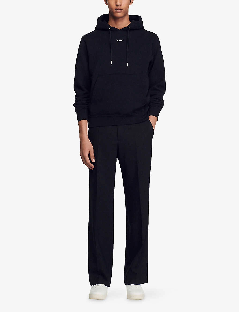 Sandro Logo-embroidered Organic Cotton-jersey Hoody 3 Sandro Logo-embroidered Organic Cotton-jersey Hoody - Image 2