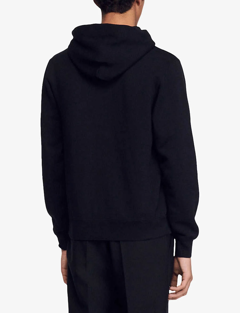 Sandro Logo-embroidered Organic Cotton-jersey Hoody 5 Sandro Logo-embroidered Organic Cotton-jersey Hoody - Image 4