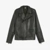 Ted Baker Carve Oversized Leather Biker Jacket 1 Ted Baker Carve Oversized Leather Biker Jacket -Selfidges Launches R03823327 BLACK M