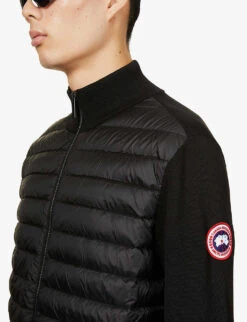 Canada Goose High-neck Padded Wool And Shell-down Jacket -Selfidges Launches R03824439 BLACK ALT04