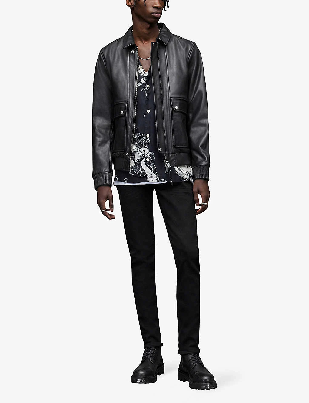 AllSaints Cigarette Tapered Stretch-denim Skinny Jeans 4 AllSaints Cigarette Tapered Stretch-denim Skinny Jeans - Image 2