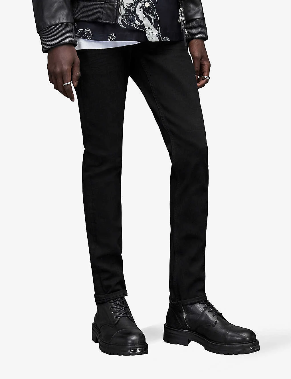 AllSaints Cigarette Tapered Stretch-denim Skinny Jeans 5 AllSaints Cigarette Tapered Stretch-denim Skinny Jeans - Image 3