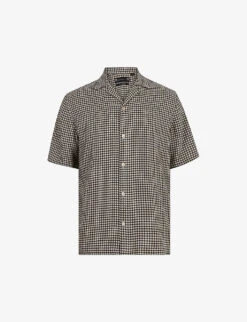 AllSaints Glendale Checked Stretch-woven Shirt