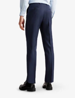 Ted Baker Sinjts Slim-fit Wool-blend Trousers -Selfidges Launches R03908552 NAVY ALT03