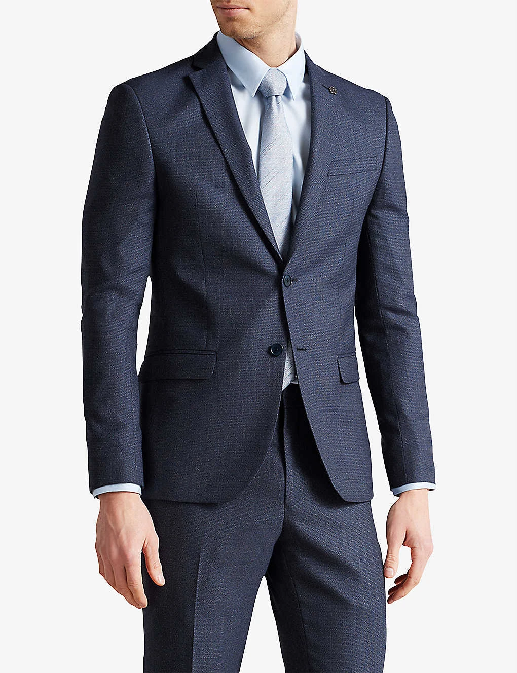 Ted Baker Cleejs Textured Wool-blend Suit Jacket 4 Ted Baker Cleejs Textured Wool-blend Suit Jacket - Image 2