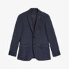 Ted Baker Cleejs Textured Wool-blend Suit Jacket -Selfidges Launches R03915152 NAVY M