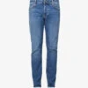 NEUW Lou Slim-fit Straight Cotton-blend Jeans 1 NEUW Lou Slim-fit Straight Cotton-blend Jeans -Selfidges Launches R03923414 DESTINATION M