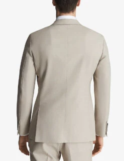 Reiss Single-breasted Notch-lapel Wool Blazer -Selfidges Launches R03924662 STONE ALT03