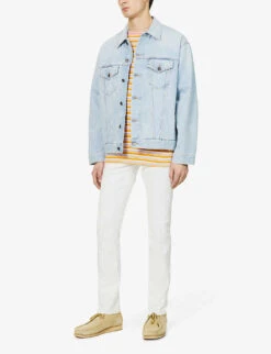 FRAME L'homme Slim-fit Tapered Stretch-denim Jeans -Selfidges Launches R03934442 WHISPERWHITE ALT01