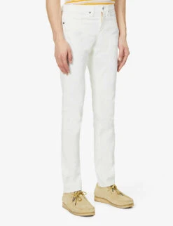 FRAME L'homme Slim-fit Tapered Stretch-denim Jeans -Selfidges Launches R03934442 WHISPERWHITE ALT02