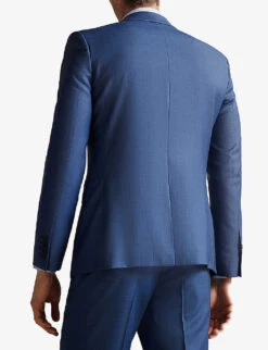 Ted Baker Camdejs Single-breasted Slim-fit Wool Suit Jacket -Selfidges Launches R03939847 LTBLUE ALT03