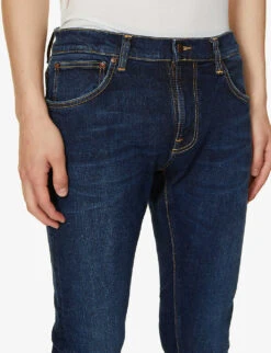 Nudie Jeans Tight Terry Regular-fit Tapered Jeans -Selfidges Launches R03944948 DARKSTEEL ALT04