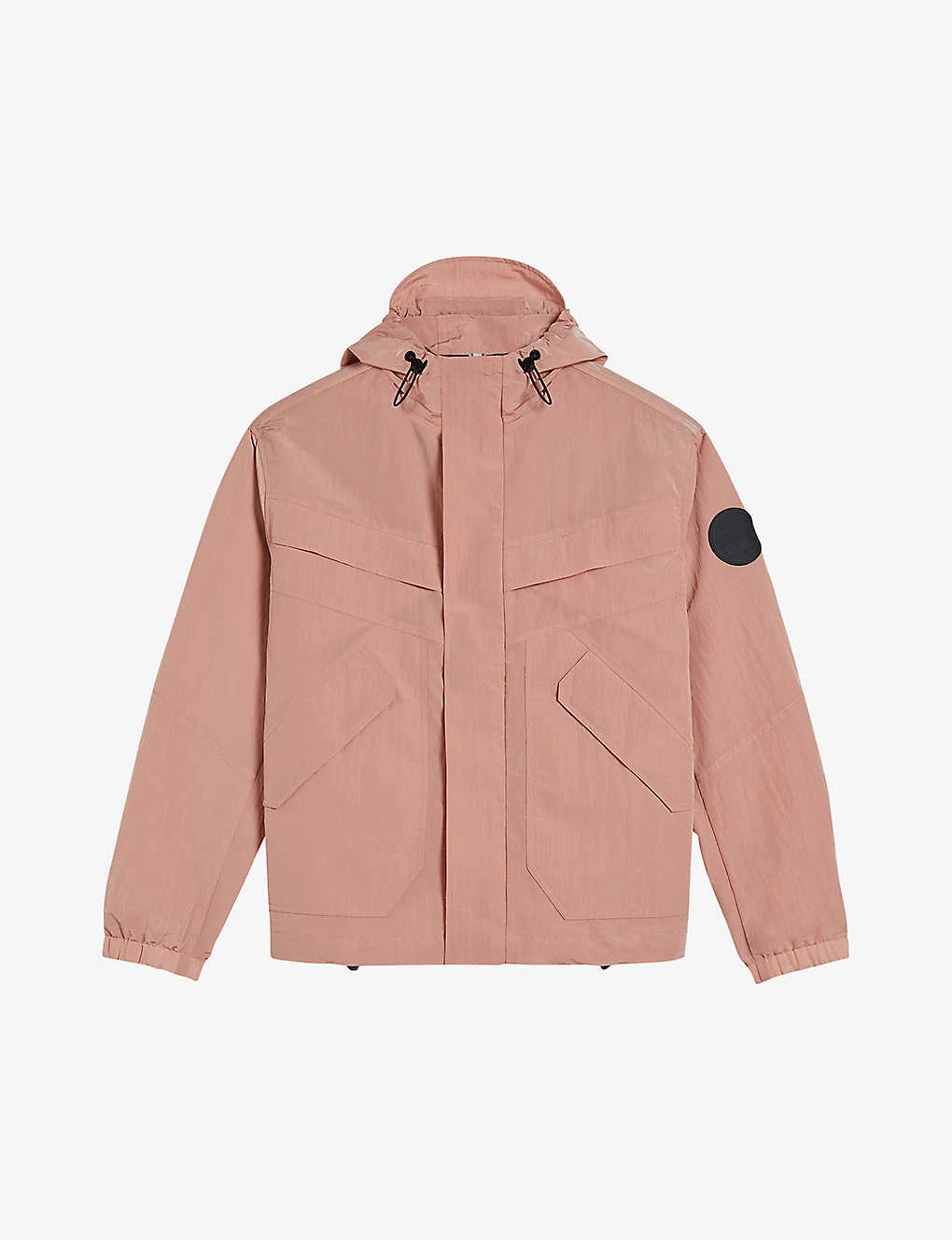 Ted Baker Brand-patch Relaxed-fit Shell Hooded Jacket 3 Ted Baker Brand-patch Relaxed-fit Shell Hooded Jacket