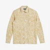 Ted Baker Svend Graphic-print Regular-fit Linen Shirt -Selfidges Launches R03946324 TAN M