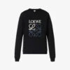 Loewe Anagram Brand-embroidered Regular-fit Cotton-jersey Sweatshirt -Selfidges Launches R03948024 BLACK M