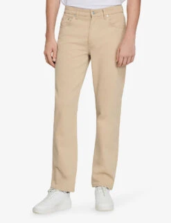 Sandro Heavy Organic Straight-leg High-rise Jeans -Selfidges Launches R03948194 NATURELS ALT02