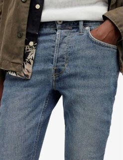 AllSaints Cigarette Skinny Stretch-denim Jeans -Selfidges Launches R03961797 LIGHTINDIGO ALT04