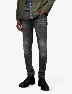 AllSaints Cigarette Skinny-fit Organic-cotton Jeans -Selfidges Launches R03961809 WASHEDBLACK ALT02