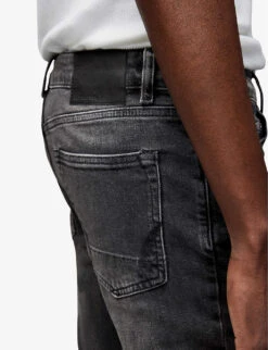 AllSaints Cigarette Skinny-fit Organic-cotton Jeans -Selfidges Launches R03961809 WASHEDBLACK ALT04