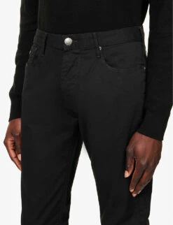 Emporio Armani J06 Gab Straight-leg Mid-rise Stretch-denim Jeans -Selfidges Launches R03981646 NERO ALT04