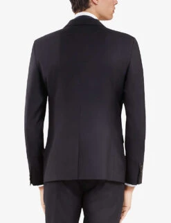 THE KOOPLES Straight-cut Single-breasted Wool Blazer -Selfidges Launches R03989377 NAV03 ALT03