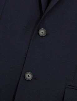 THE KOOPLES Straight-cut Single-breasted Wool Blazer -Selfidges Launches R03989377 NAV03 ALT05