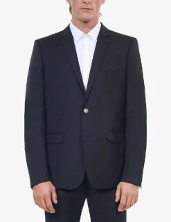 THE KOOPLES Single-breasted Slim-fit Wool Suit Jacket 9 THE KOOPLES Single-breasted Slim-fit Wool Suit Jacket -Selfidges Launches R03989378 BLA01 ALT02